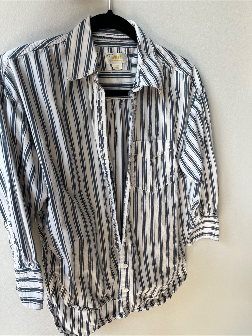 Maeve Bennett Buttondown - Blue Stripe
